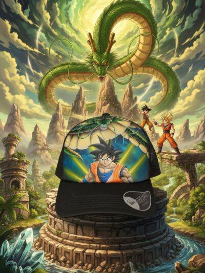 Custom Καπέλο Dragon Ball – Shenron & Goku | Χειροποίητη