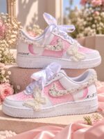 nike air force pink pastel